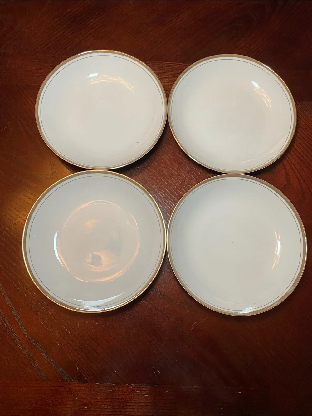 Royalton China Co Translucent Porcelain Fine China Bowls Gold Rim - Elegant Home